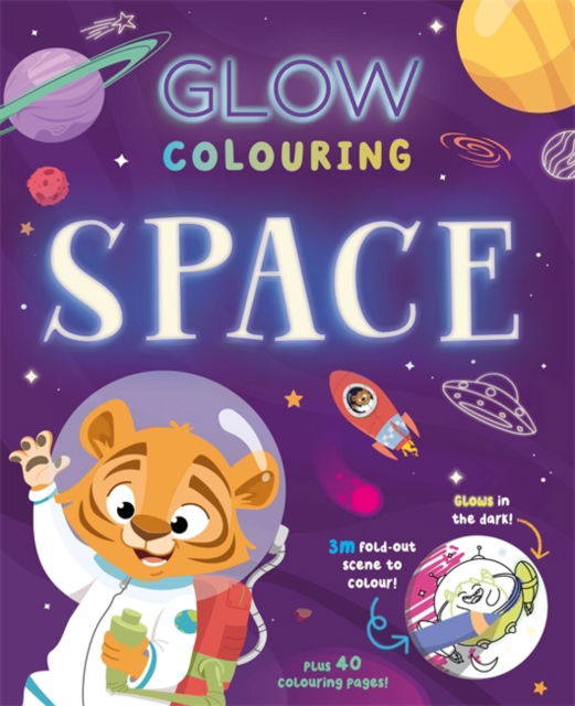 Cover for Igloo Books Ltd · Glow Colouring: Space - Glow-in-the-Dark Colouring Book (Paperback Book) (2025)