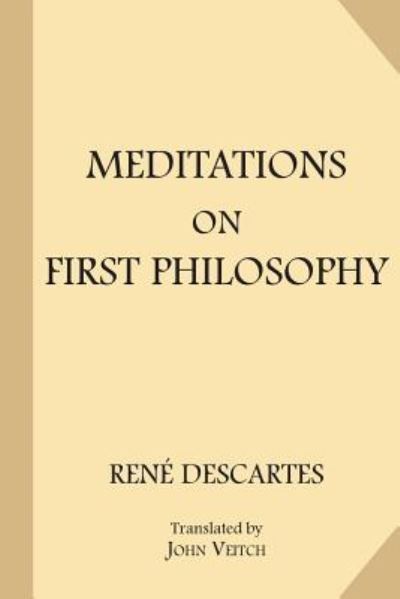 Cover for Rene Descartes · Meditations on First Philosophy (Paperback Book) (2017)