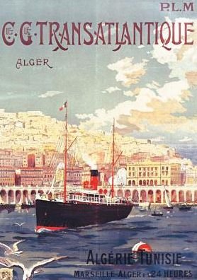 Cover for Le Quesne-f · Carnet Blanc Affiche Transatlantique Alger (Paperback Book) (2016)