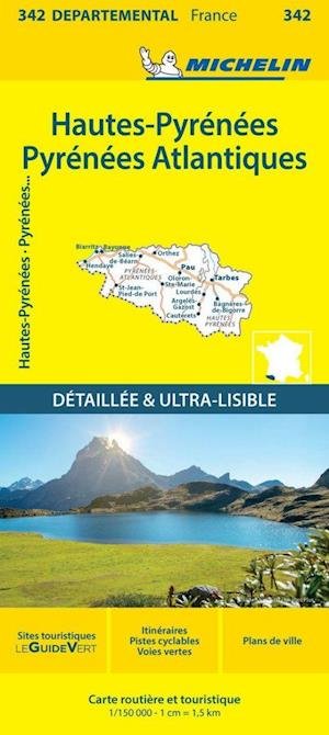 Cover for Michelin · Hautes-Pyrenees  Pyrenees-Atlantiques - Michelin Local Map 342: Map (Landkarten) (2024)