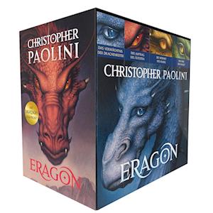 Cover for Christopher Paolini · Christopher Paolini: Eragon. Vier Bände im Taschenbuch-Schuber: Das Vermächtnis der Drachenreiter, Der Auftrag der Ältesten, Die Weisheit des Feuers, Das Erbe der Macht (Book) (2023)