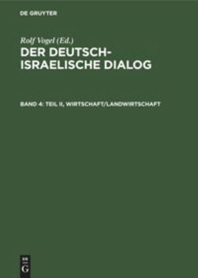 Cover for No Contributor · Teil II, Wirtschaft / Landwirtschaft (Hardcover Book) (1989)