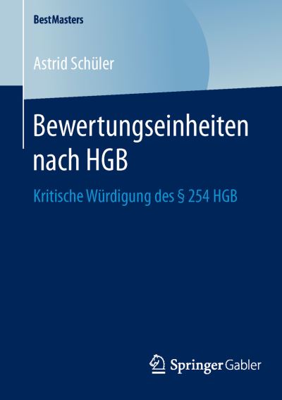 Cover for Schüler · Bewertungseinheiten nach HGB (Book) (2015)