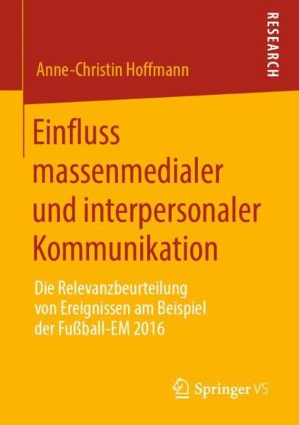 Cover for Hoffmann · Einfluss massenmedialer und in (Book) (2019)