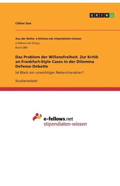 Cover for Sun · Das Problem der Willensfreiheit. Zu (Bog)