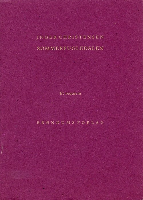 Cover for Inger Christensen · Sommerfugledalen (Heftet bok) [1. utgave] (2003)