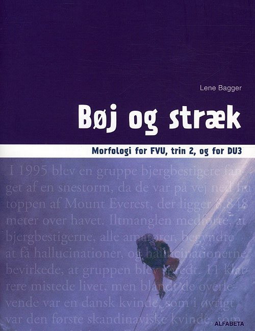Cover for Lene Bagger · Bøj og stræk, Morfologi for FVU, trin 2 og for DU3 (Sewn Spine Book) [1. Painos] (2011)