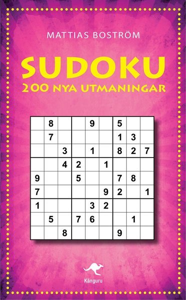 Cover for Mattias Boström · Sudoku : 200 nya utmaningar (Paperback Book) (2014)