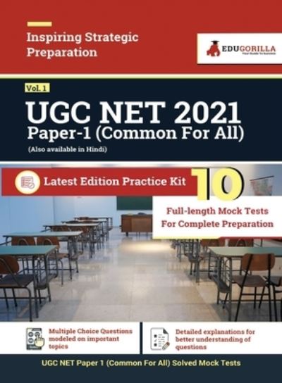 Cover for Edugorilla · UGC NET Paper-1 (Common For All) 2021 Vol-1 10 Full-length Mock Tests (Paperback Book) (2020)