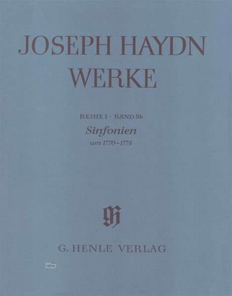 Cover for Haydn · Sinfonien um 1770-1774,Pt.HN5044 (Book)