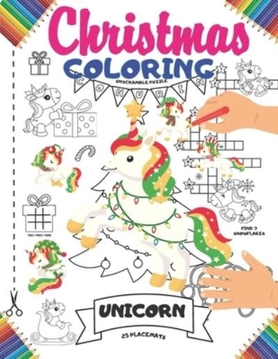Cover for Mat Kidd · Christmas Coloring Placemats (Taschenbuch) (2020)