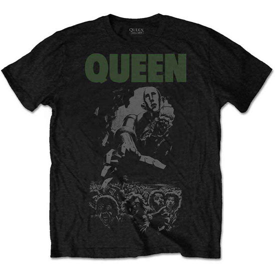 Cover for Queen · Queen Unisex T-Shirt: News of the World 40th Full Cover (T-shirt)