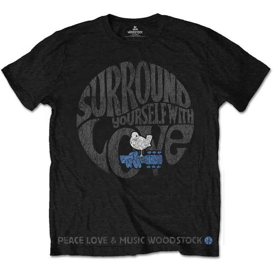 Cover for Woodstock · Woodstock Unisex T-Shirt: Surround Yourself (Black) (T-shirt)