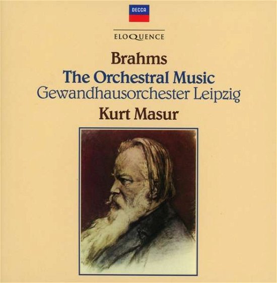 Cover for Kurt Masur · Brahms: Complete Orchestral Music (CD) (2019)