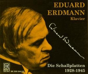 Cover for Brahms / Erdmann · Recordings 1928-1945 (CD) (2012)