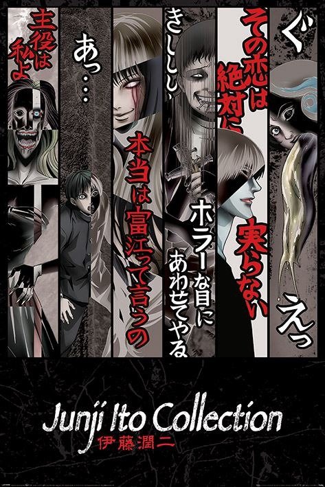 Junji Ito Poster Set Faces of Horror 61 x 91 cm (4 - Junji Ito: Pyramid - Merchandise - Pyramid Posters - 5050574349444 - 17. oktober 2023