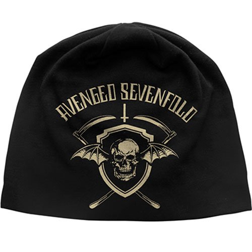 Cover for Avenged Sevenfold · Avenged Sevenfold Unisex Beanie Hat: Shield (Kläder) [Black - Unisex edition]