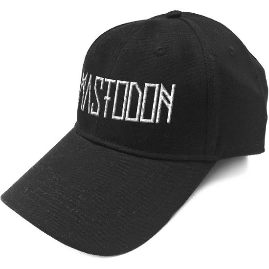 Mastodon Unisex Baseball Cap: Logo (Sonic Silver) - Mastodon - Produtos -  - 5056170662444 - 