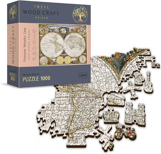 Cover for Trefl: Puzzle 1000 · Trefl: Puzzle 1000 - Ancient World Map (Leksaker)