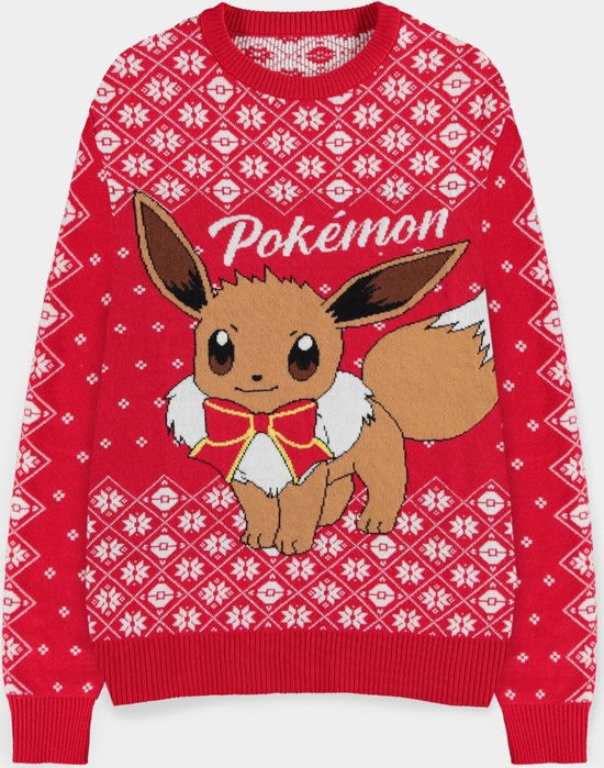 Pokémon Sweatshirt Christmas Jumper Evoli  Größe S -  - Gadżety -  - 8718526214444 - 3 grudnia 2024