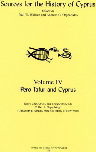 Cover for Pero Tafur · Pero Tafur and Cyprus - Sources for the History of Cyprus (Paperback Book) (1997)