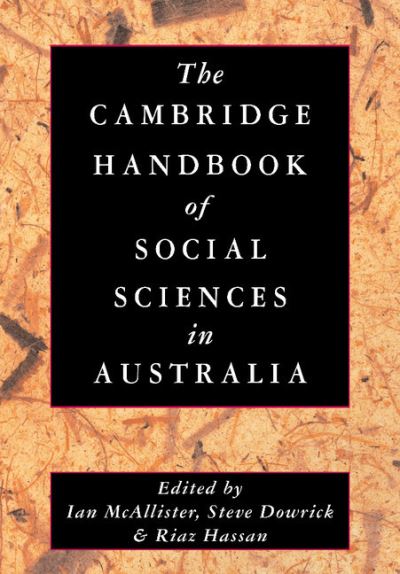 Cover for Ian Mcallister · The Cambridge Handbook of Social Sciences in Australia (Paperback Book) (2011)