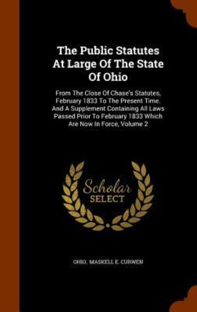 The Public Statutes at Large of the State of Ohio - Ohio - Książki - Arkose Press - 9781343812444 - 1 października 2015