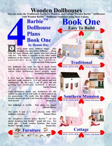 Barbie Dollhouse Plans Book One - Dennis Day - Books - Lulu.com - 9781435713444 - April 15, 2008