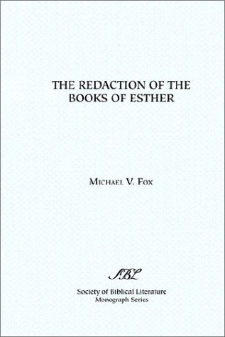 Cover for Michael V. Fox · The Redaction of the Books of Esther: On Reading Composite Texts (Paperback Book) (1991)