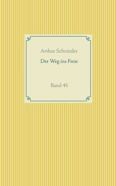 Cover for Arthur Schnitzler · Der Weg ins Freie: Band 45 (Paperback Book) (2019)