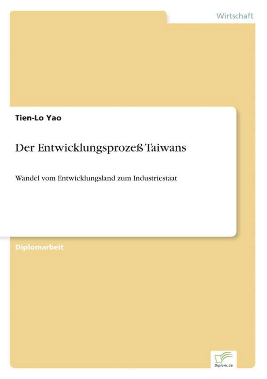 Cover for Tien-lo Yao · Der Entwicklungsprozess Taiwans (Paperback Book) [German edition] (2001)