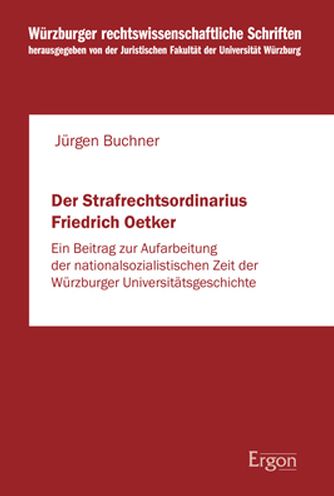 Cover for Buchner · Der Strafrechtsordinarius Fried (Book) (2020)