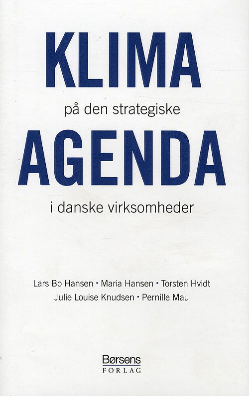 Cover for Lars Bo Hansen · Klima på den strategiske agenda (Bound Book) [1.º edición] (2009)