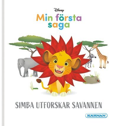 Cover for Min första saga - Simba utforskar Savannen (Landkart) (2023)