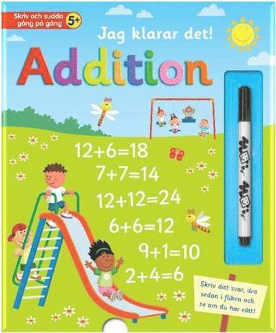 Cover for Malin Barthelson · Skriv och sudda: Jag klarar det : Addition (Board book) (2018)