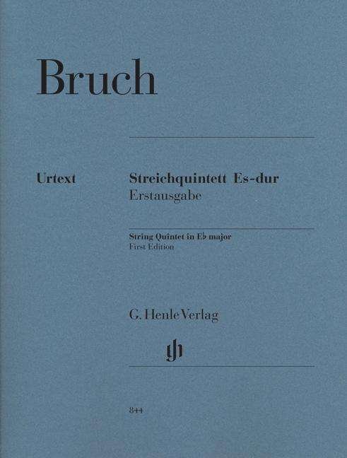 Cover for Bruch · Streichquintett Es-Dur.HN844 (Book)
