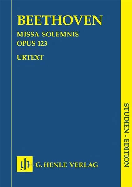 Cover for Beethoven · Missa sol.op123,StudPt.HN9544 (Bog)