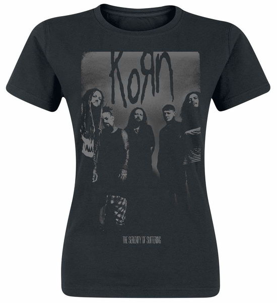 Knock Wall Womens Tee (Lg) - Korn - Fanituote - ROADRUNNER RECORDS - 0090317265445 - 