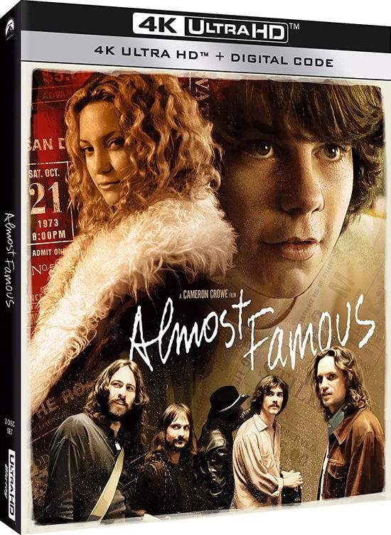 Cover for Almost Famous (4K UHD Blu-ray) (2022)