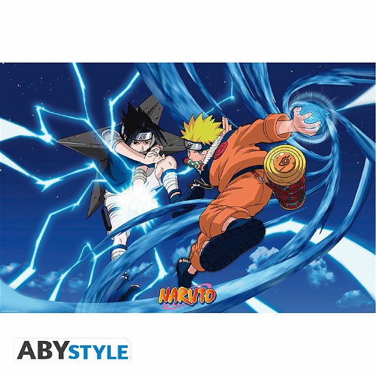 NARUTO - Naruto & Sasuke - Poster 91x61cm - P.Derive - Merchandise -  - 3665361063445 - 15 juli 2021