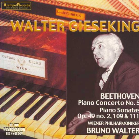 Cover for Beethoven / Gieseking · Klavierkonzert 5 Wiener (CD) (2012)