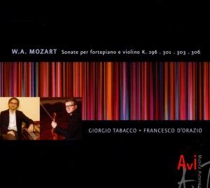 Cover for Mozart / Tabacco / D'orazio · Sonatas for Fortepiano &amp; Violin K 296 &amp; 301 &amp; 303 (CD) (2012)