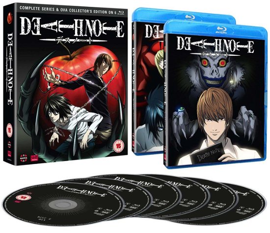 Cover for Death Note - Complete Series And Ova Collection · Death Note - The Complete Series and OVA Collectors Edition (Blu-ray) (2016)