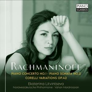 Cover for Ekaterina Litvintseva · Rachmaninoff: Piano Concerto No.1/Piano Sonata No.2/Corelli Variations Op.42 (CD) (2025)