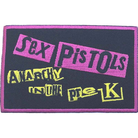 The Sex Pistols Standard Woven Patch: Anarchy in the Pre-UK - Sex Pistols - The - Merchandise -  - 5056170678445 - 