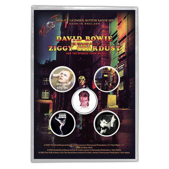 David Bowie Button Badge Pack: Early Albums - David Bowie - Merchandise -  - 5056365724445 - 