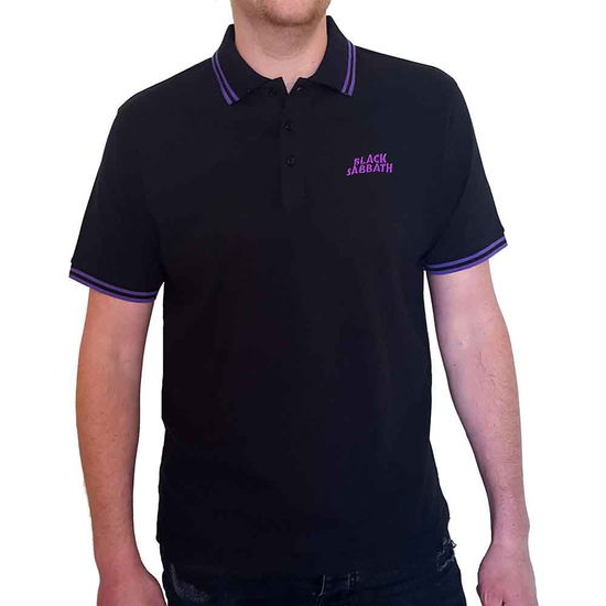 Black Sabbath Unisex Polo Shirt: Wavy Logo - Black Sabbath - Merchandise -  - 5056368608445 - 