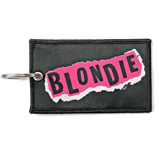 Blondie Keychain: Punk Logo (Double Sided Patch) - Blondie - Produtos -  - 5056368624445 - 