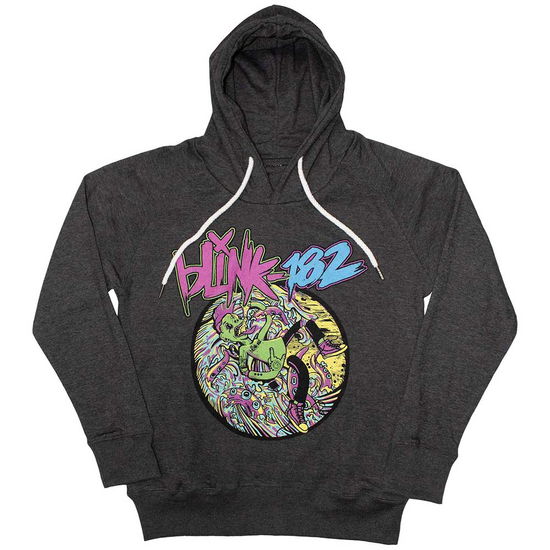 Cover for Blink-182 · Blink-182 Unisex Pullover Hoodie: Overboard Event (Charcoal Grey) (Hoodie) [size XS] (2024)