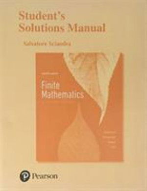 Cover for Larry Goldstein · Student Solutions Manual for Finite Mathematics &amp; Its Applications (Paperback Book) (2017)